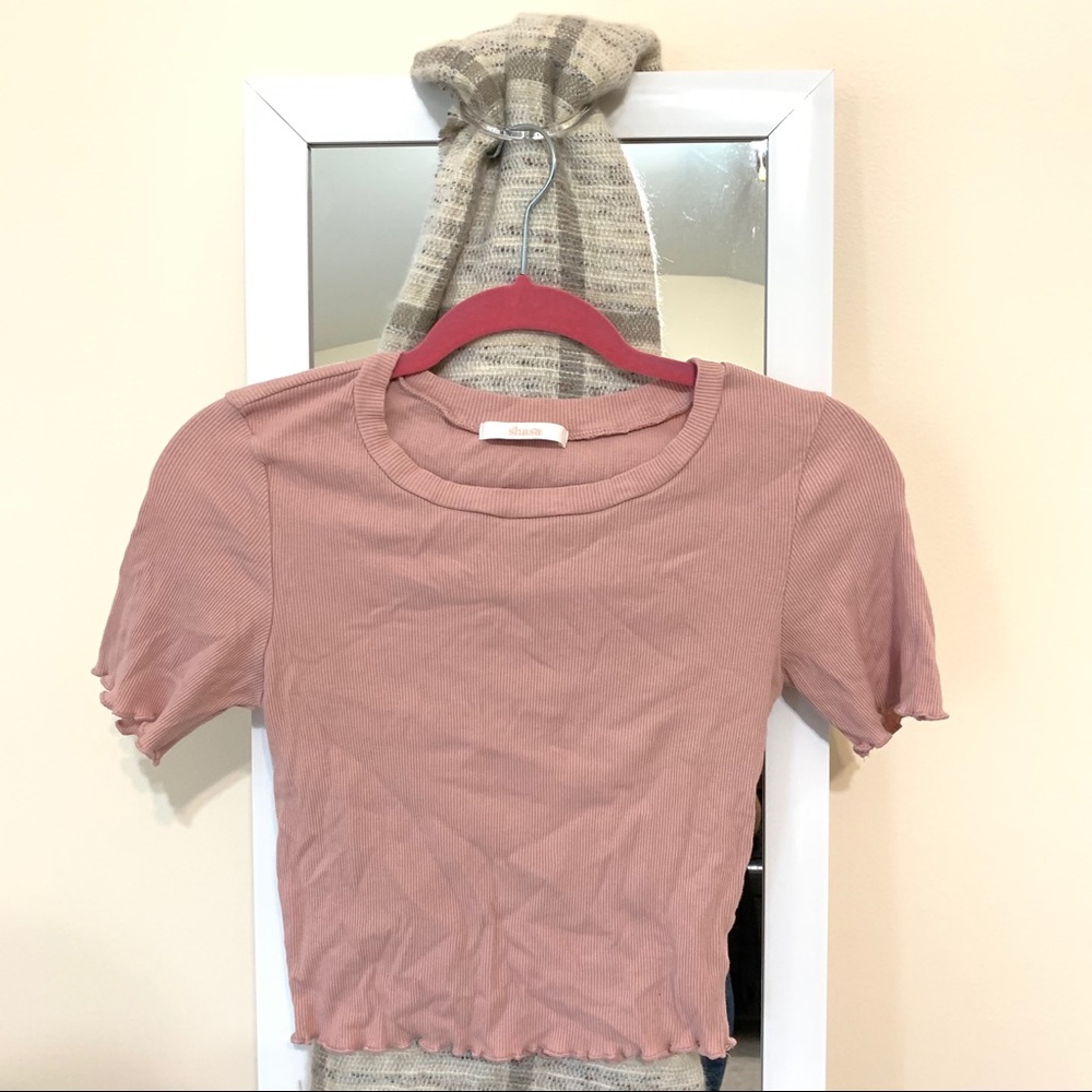Shasta Blush Pink Crop Top